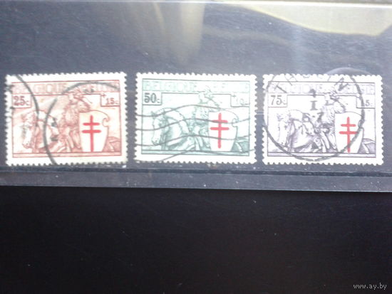 Бельгия 1934 Рыцарь на коне, борьба с туберкулезом