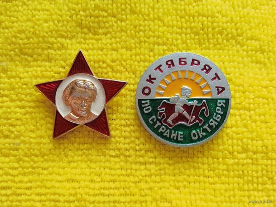 2 значка категории "Октябрята"