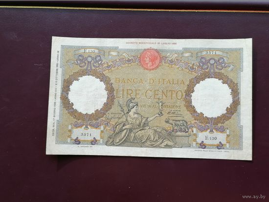 Италия  100 лир 1940