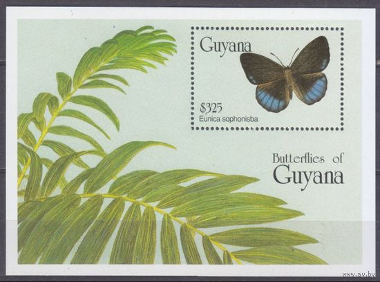 1994 Гайана 4749/B425 Бабочки 6,50 евро