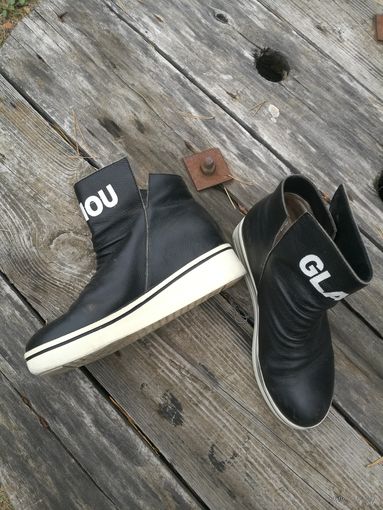 Кожаные ботильоны GLAMOU (Оригинал), р.37