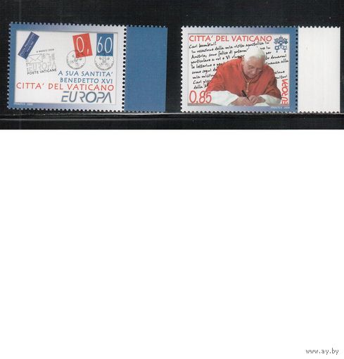Ватикан-2008,(Мих.1601-1602) **   , Папа Бенедикт XVI(полная серия)