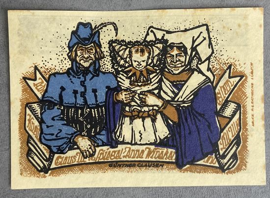 Нотгельд 50 пфеннигов 1921 год. Кнайтлинген,. Веймарская республика