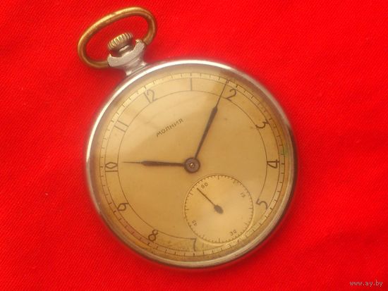 Часы МОЛНИЯ ЧК-6 ТОНКАЯ из СССР 1951 года 15 камней, РЕДКИЕ в ДОСТОЙНОМ СОСТОЯНИИ
