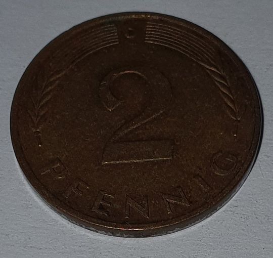 ФРГ 2 пфеннига 1990