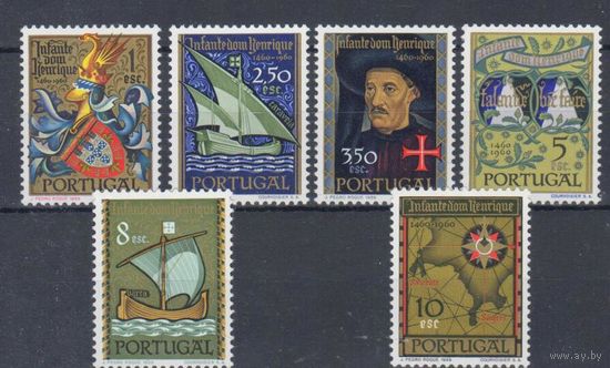 [770] Португалия 1960. Энрике-мореплаватель.Парусники. СЕРИЯ MNH. Кат.45 е.