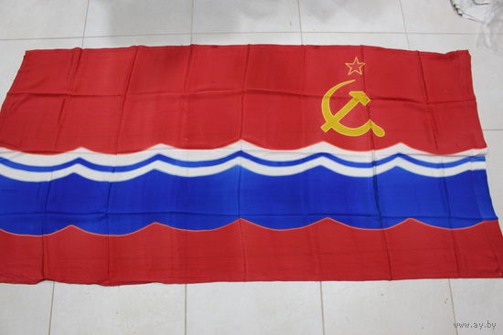 Флаг. Знамя. Эстонская республика ЭССР. Ретро СССР.
