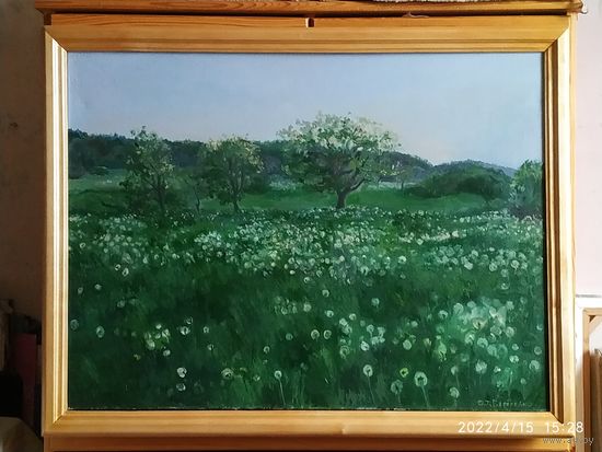Май. Пейзаж , в раме. 60/80, 2007г..