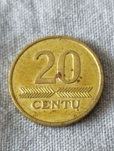 Литва. 20 центов 2007 года. (4)