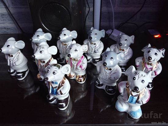 Фарфоровые статуэтки ''Мышонок''.