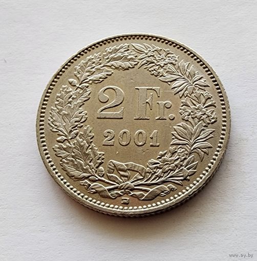 Швейцария 2 франка, 2001