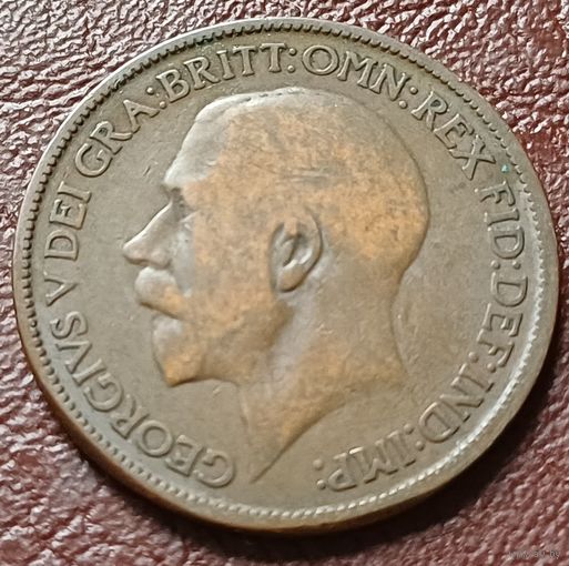 Великобритания 1/2 пенни, 1921     ( 2-7-3 )