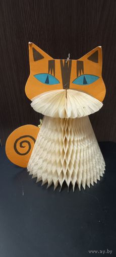 Ёлочная бумажная игрушка-раскладушка СССР