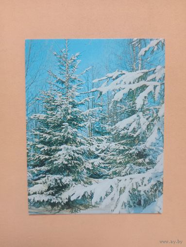 Открытка мини,1984, чистая