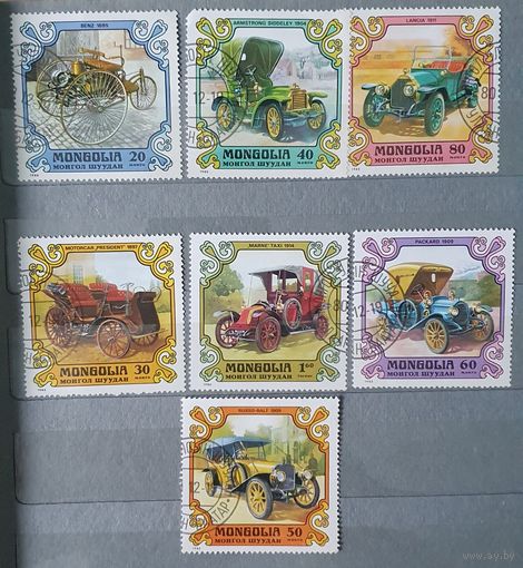 Монголия ретро автомобили 7шт