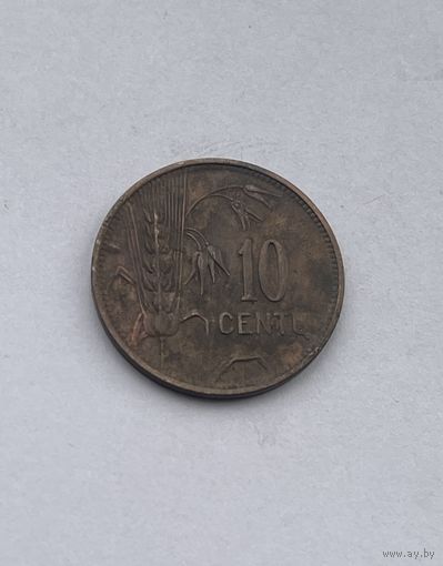 Литва 10 центов 1925