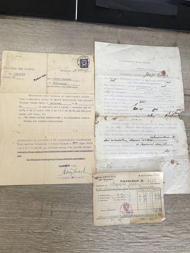 Документы 1927-37г .цена за все.