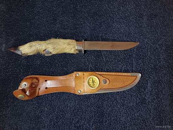 С рубля без м ц. нож с компасом. общ длина 27см. без чехла