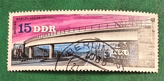 ГДР 1976. Путепровод в берлинском районе Адлерсхоф