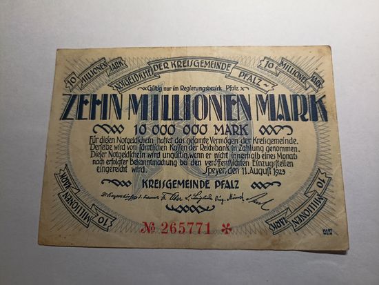 Германия 10 миллионов марок (6)