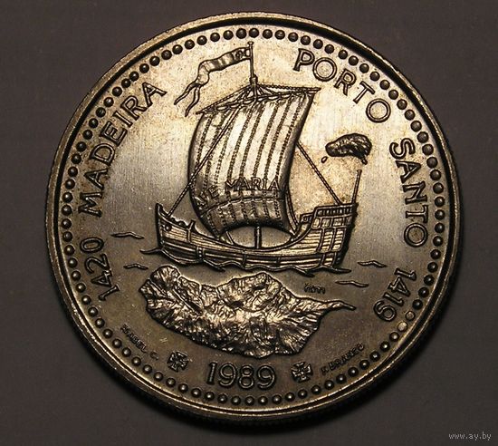 Португалия 100 Эск. 1989 Мадейра Порто Санто