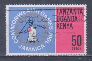 [1830] Кения,Уганда и Танганьика 1966. Спорт.Легкая атлетика.50с. Гашеная марка.