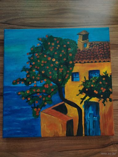 Картина дом у моря