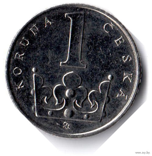 Чехия. 1 крона. 1997 г. Единственное предложение данного года на АУ