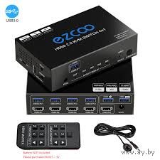 HDMI матричный коммутатор 4x4EZCOO 4K HDMI Switch 4X1