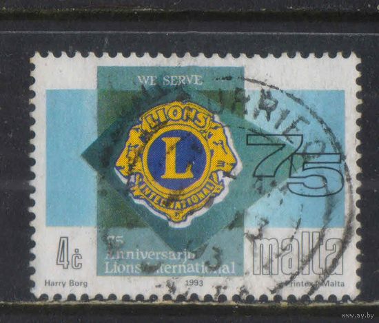 Мальта 1993 75 летие Организации Клубы львов #902
