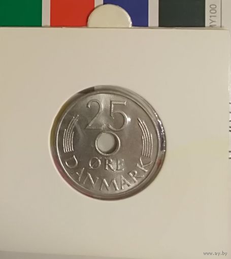 Дания 25 эре 1973 SB  в холдере