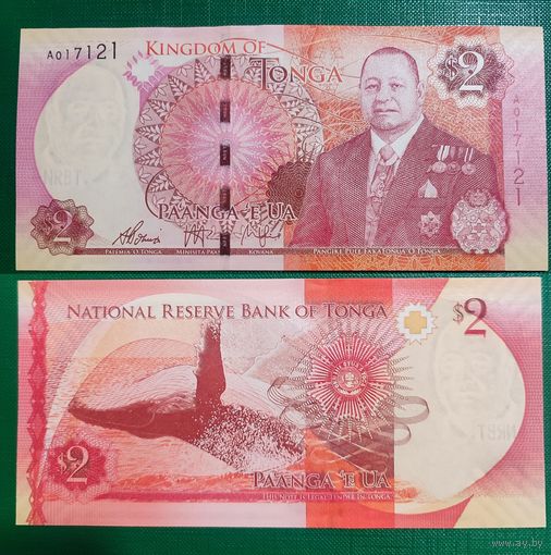 Тонга 2 паанга 2023 г UNC