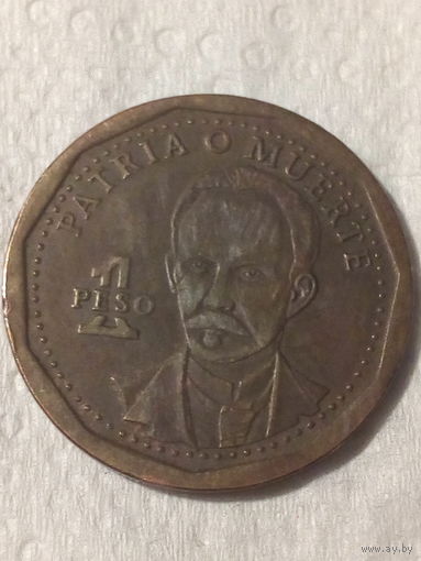 1 песо Куба 2012 год