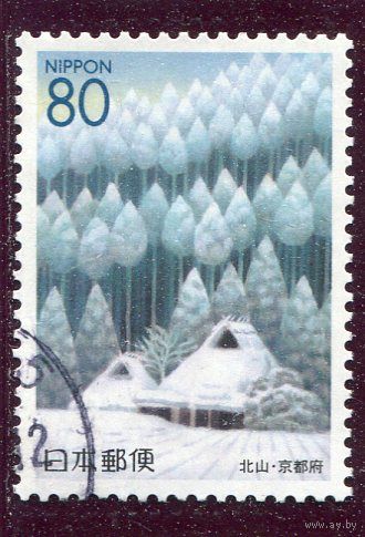 Япония. Кедровый лес Кижаяма зимой