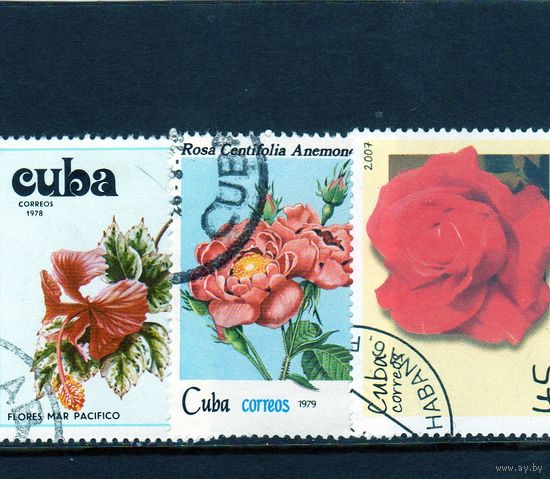 Куба. Цветы. Сборный лот.