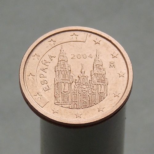 Испания 2 евроцента 2004 (1-ый тип)