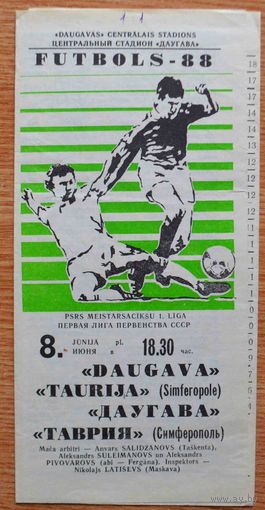Даугава Рига - Таврия Симферополь      1988 год