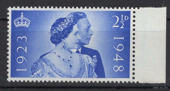 Великобритания / Great Britain 1948 ** Свадьба, Queen Elizabeth The Queen Mother,  King George VI  (Mi 233)