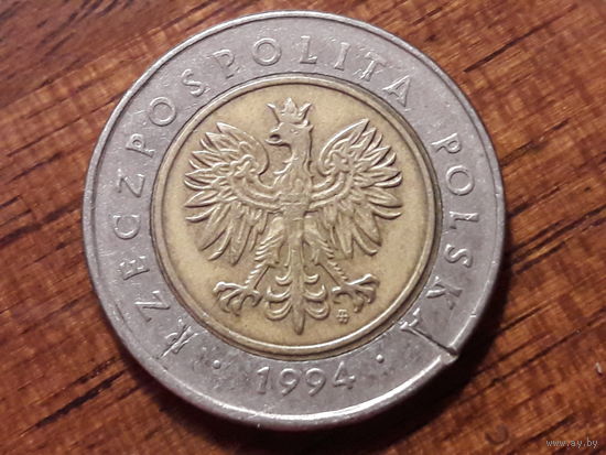 Польша 5 злотых 1994