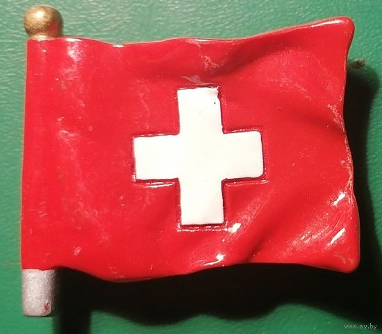 Магнитик на холодильник. Флаг Швейцарии