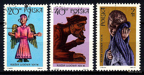 1969 Польша. Скульптуры 19 века
