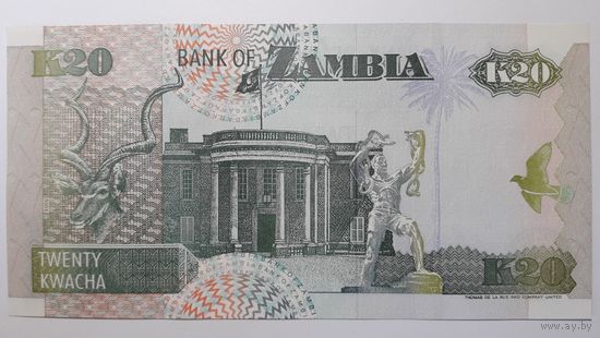 Замбия, 20 квача 1992 г. Серия A/E. UNC.