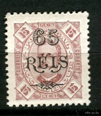 Португальские колонии - Мозамбик - 1902 - Надпечатка 65 REIS на 15R - [Mi.72] - 1 марка. MH.  (Лот 106BD)
