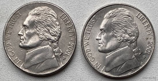 США 5 центов 2001 г. Р. Цена за 1 шт.