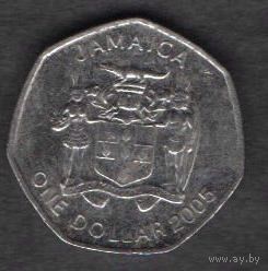 Ямайка. 1 доллар  2005