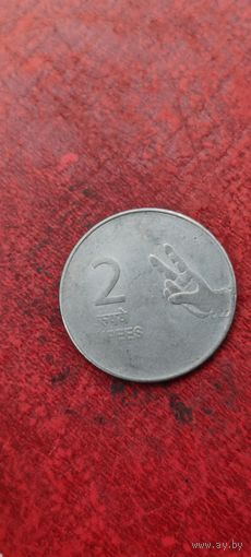 Индия 2 рупе 2009