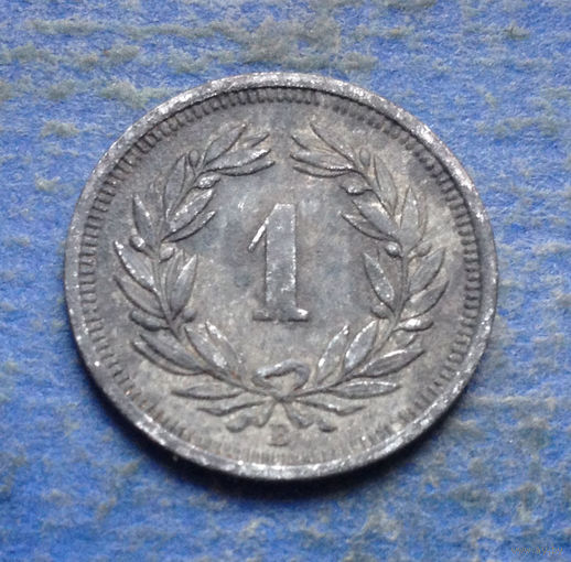 Швейцария 1 раппен 1946