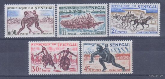 [606] Сенегал 1961. Спорт.Национальные виды спорта. СЕРИЯ МН