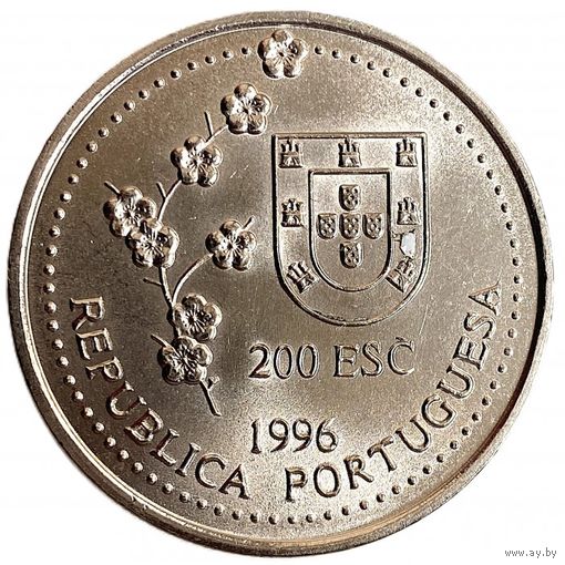 Португалия 200 эскудо, 1996 Путешествие на Тайвань в 1582 году UNC