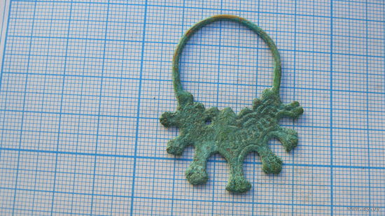 Привеска древняя. Бронза, литье.